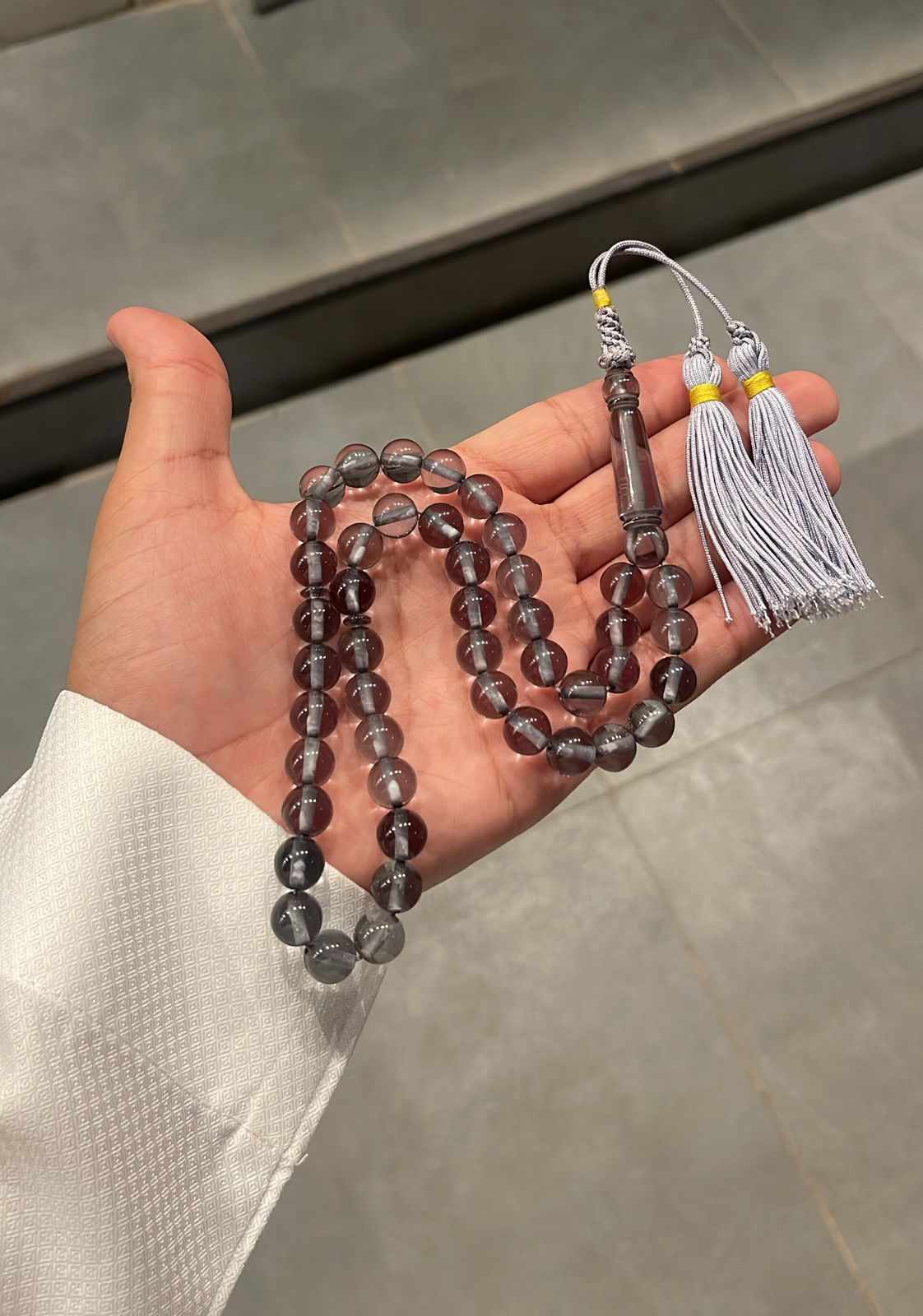 سبحة كركوشة رمادي