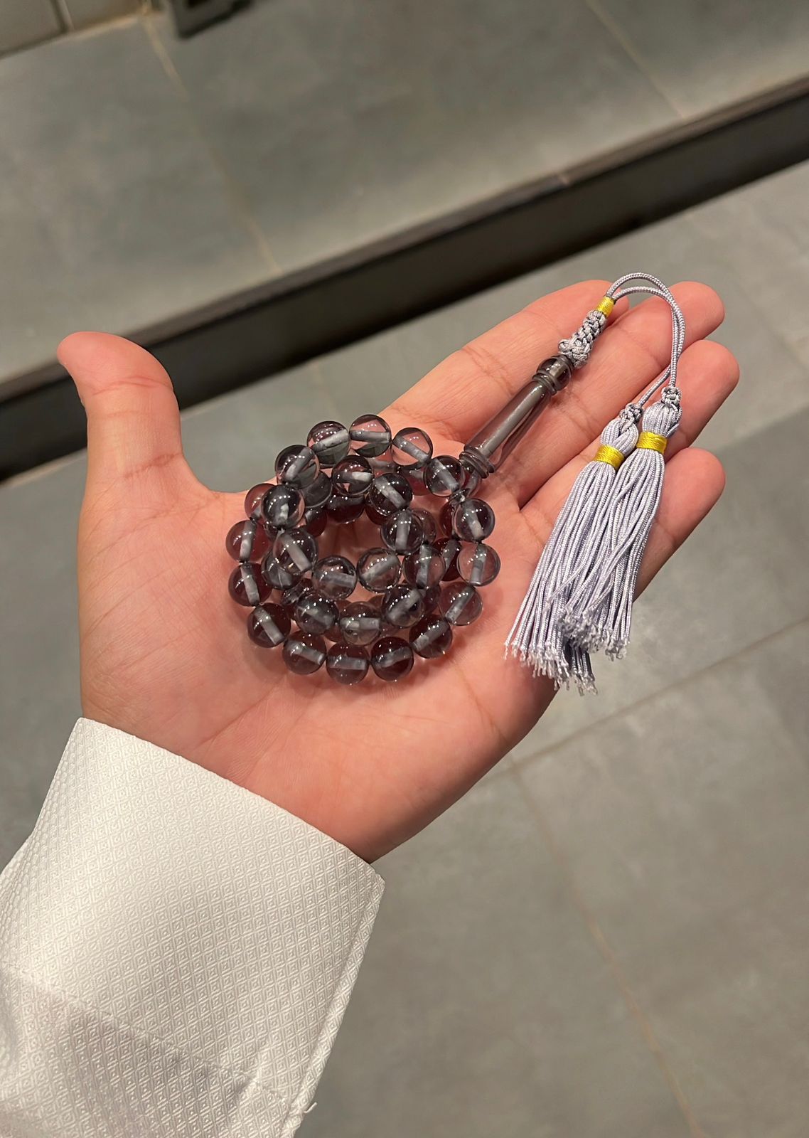 سبحة كركوشة رمادي