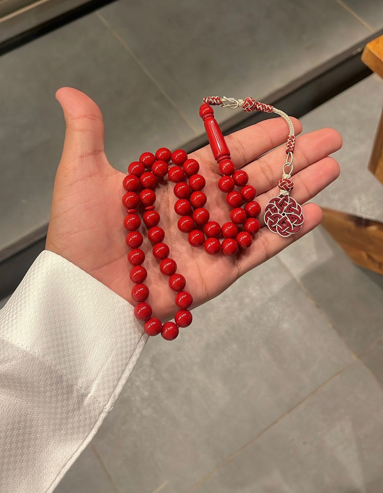 سبحة طربزونة نحاس احمر