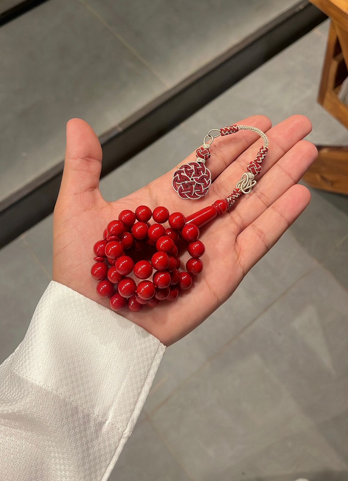 سبحة طربزونة نحاس احمر